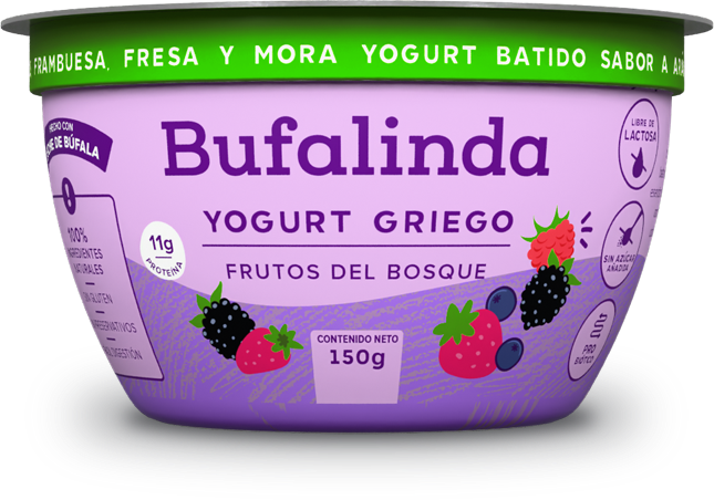 Yogurt Bufalinda Frutos del Bosque